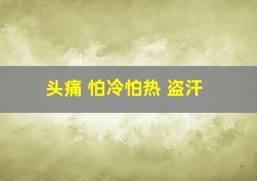 头痛 怕冷怕热 盗汗